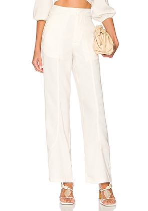 MORE TO COME Danna Wide Leg Pant in Ivory. Size XL.