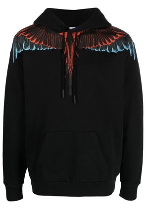 Marcelo Burlon County of Milan Icon Wings drawstring hoodie - Black