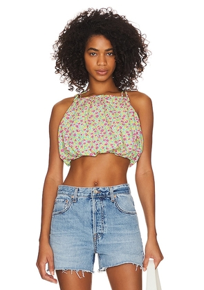 Lovers and Friends Kian Crop Top in Green. Size S, XL, XS.