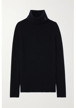 SAINT LAURENT - Ribbed Wool And Cashmere-blend Turtleneck Sweater - Black - XS,S,M,L