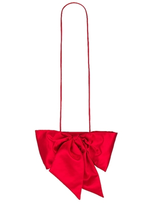 Loeffler Randall Violet Bow Crossbody Bag in Red.