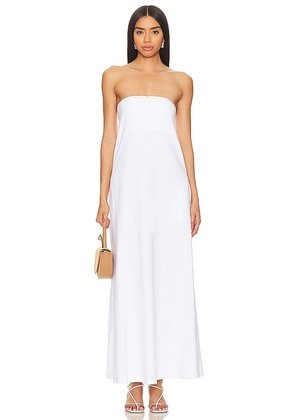 LNA Topanga Strapless Dress in White. Size XL.