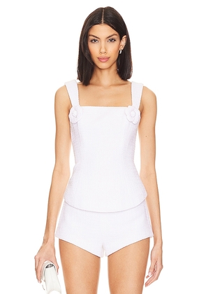 MAJORELLE x Ella Rose Clemence Top in White. Size XL, XS.