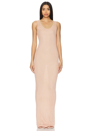 Le Superbe Airy Gown in Neutral. Size L, S, XS.