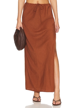 LSPACE Summer Feels Skirt in Cognac. Size L, S, XL, XS.