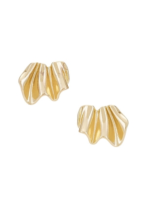 Jordan Road Jewelry Ayla Earrings in Metallic Gold.
