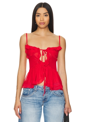 MORE TO COME Sami Top in Red. Size M, S, XS.