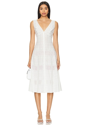 Mirror Palais Afternoon Tea Dress in White. Size M, XS.