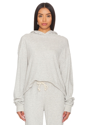 perfectwhitetee French Terry Hoodie in Grey. Size M, S, XS.
