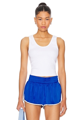 perfectwhitetee Structured Rib Bra Friendly Tank in White. Size M, S, XS.