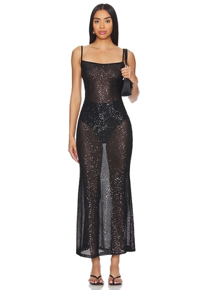 Musier Paris Shine Dress in Black. Size 36/4, 38/6.