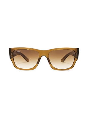 Ray-Ban Carlos Square Sunglasses in Brown.