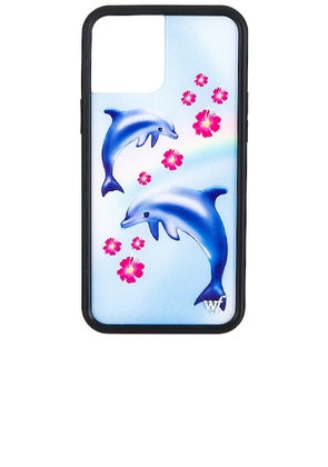 Wildflower iPhone 12 Pro Max Case in Blue.