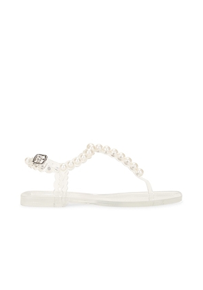 Jeffrey Campbell Pearlesque Sandal in Ivory. Size 7, 8, 9.