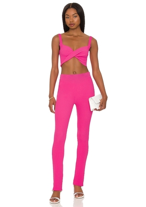 superdown Kourtney Pant Set in Pink. Size M.