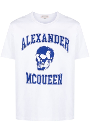 Alexander McQueen logo-print cotton T-shirt - White