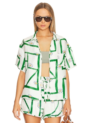 Sancia The Cosima Shirt in Green. Size S, XL, XS.