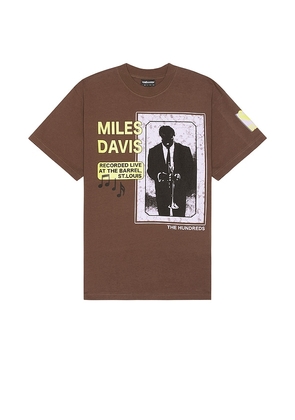 The Hundreds x Concord Records Miles Davis T Shirt in Brown. Size M, S, XL/1X.