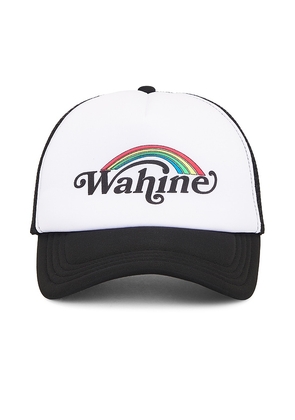 Wahine Trucker Hat in Black.