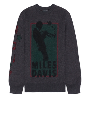 The Hundreds x Concord Records Miles Davis Mohair Sweater in Black. Size M, S, XL/1X.