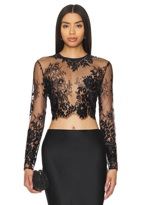 The Sei Lace Blouse in Black. Size 0, 2, 4, 6, 8.