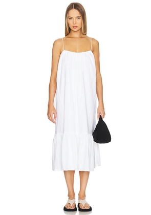 Tularosa Ashley Midi Dress in White. Size L, S, XL, XS, XXS.