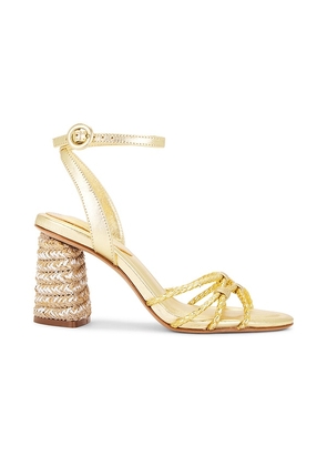 Schutz Amara Sandal in Metallic Gold. Size 6, 6.5, 7, 7.5, 8, 8.5, 9, 9.5.