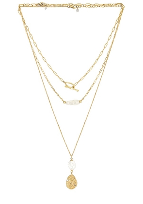8 Other Reasons Maritime Necklace in Metallic Gold.