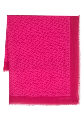 Valentino Garavani Toile Iconographe cashmere blend scarf - Pink