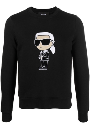 Karl Lagerfeld Ikonik organic-cotton sweatshirt - Black