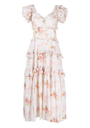 Needle & Thread Trailing Blooms backless gown - Pink