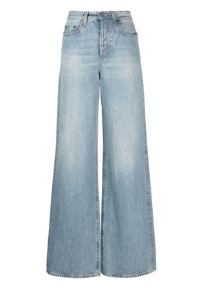 Saint Laurent wide-leg cotton jeans - Blue