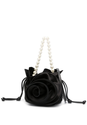 Magda Butrym Magda pearl-handle flower bag - Black