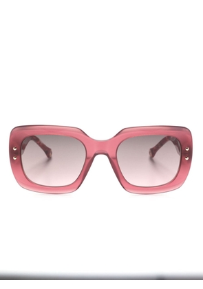Carolina Herrera transparent square-frame sunglasses - Pink