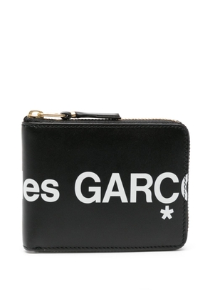 Comme Des Garçons Wallet logo-print leather wallet - Black