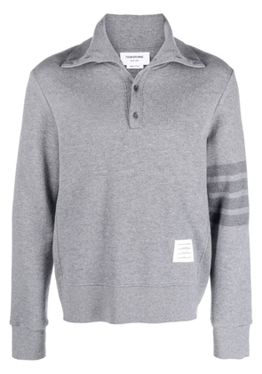 Thom Browne stripe-detail knit jumper - Grey