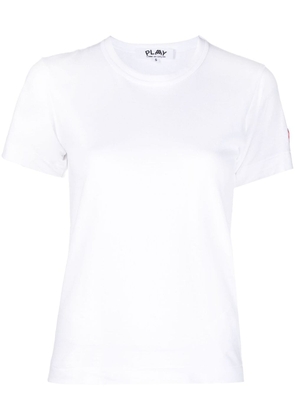 Comme Des Garçons Play logo-patch cotton T-shirt - White