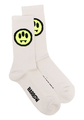 BARROW logo-embroidered ankle socks - Neutrals