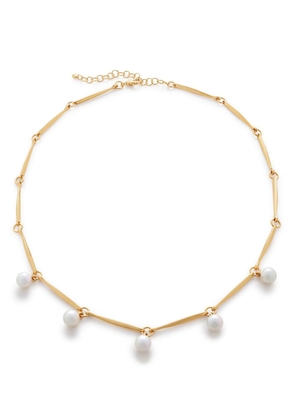 Monica Vinader Nura pearl drop necklace - White