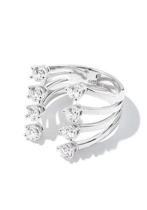 Delfina Delettrez 18kt white gold Dots diamond ring - Silver