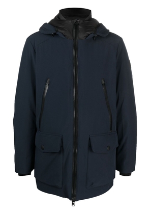 Woolrich hooded zip-fastening parka coat - Blue