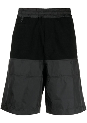 Undercover panelled-design elasticated-waistband track shorts - Black