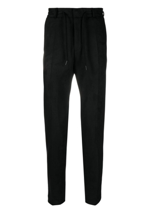 Karl Lagerfeld drawstring textured trousers - Black