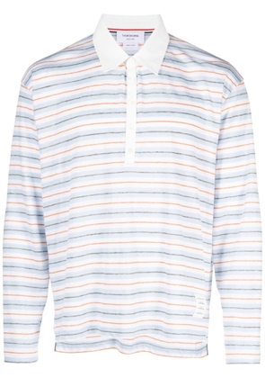 Thom Browne Rugby long-sleeved polo shirt - White