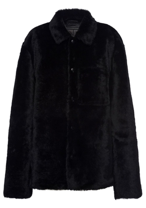 Prada shearling blouson jacket - Black