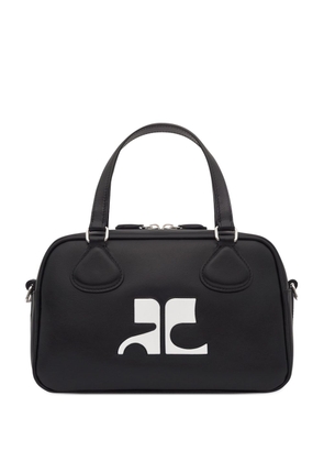 Courrèges Reedition Bowling leather bag - Black
