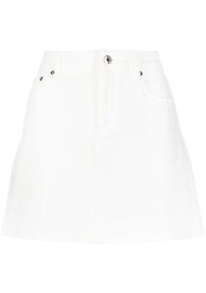 Michael Michael Kors mid-rise denim mini skirt - White
