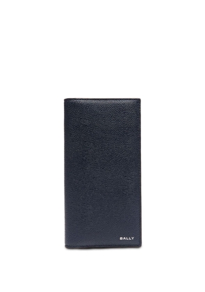 Bally logo-stamp leather wallet - Blue