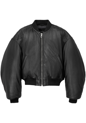 Marc Jacobs leather bomber jacket - Black