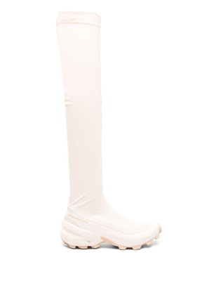 MM6 Maison Margiela X Salomon thigh-length chunky boots - Neutrals